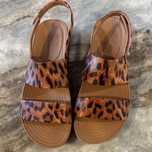 Reef Brown Leopard Women's Sandals